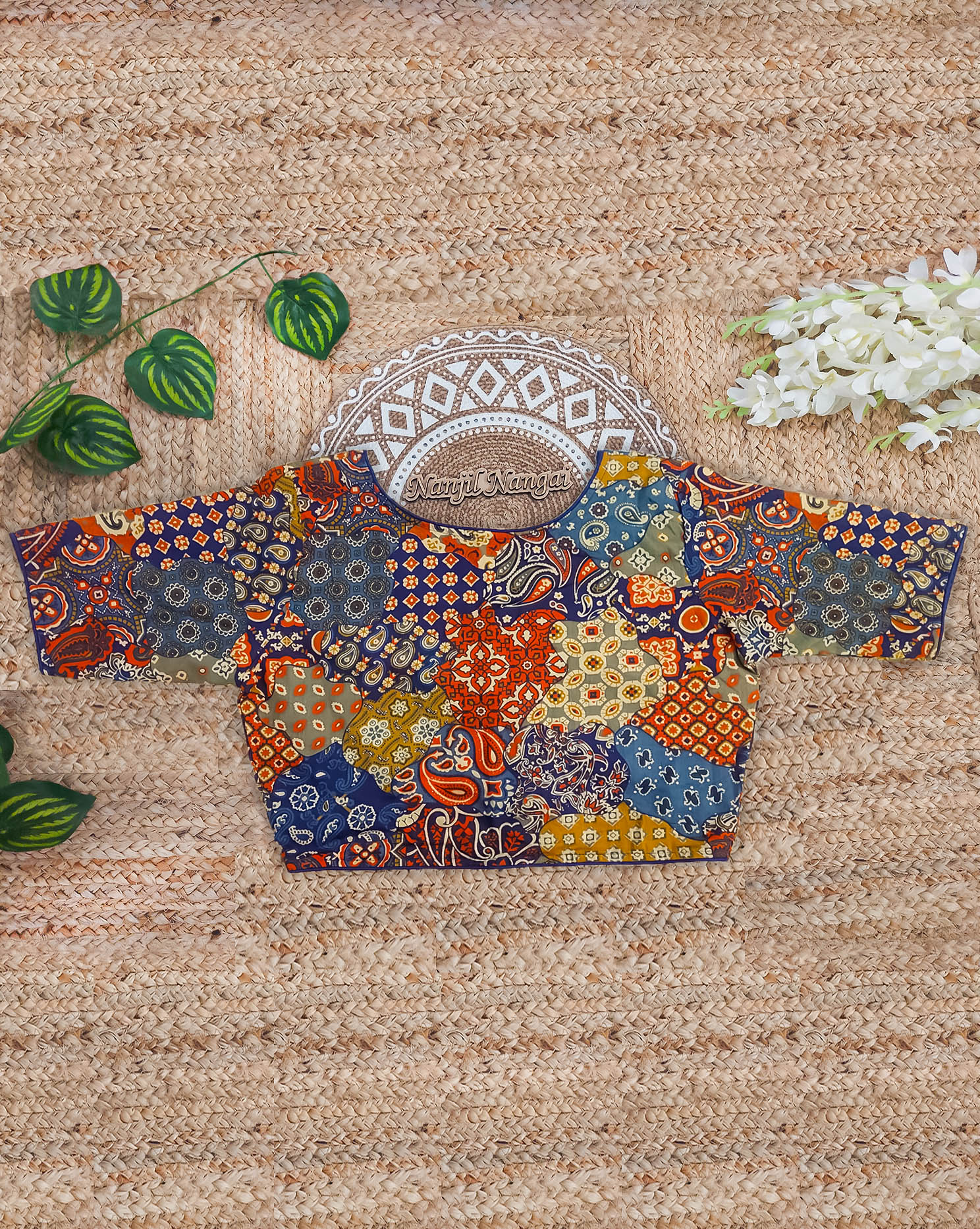 AANEELAM COMBO (KHRBNN20) - Premium Khadi Cotton Saree with Stitched Blouse