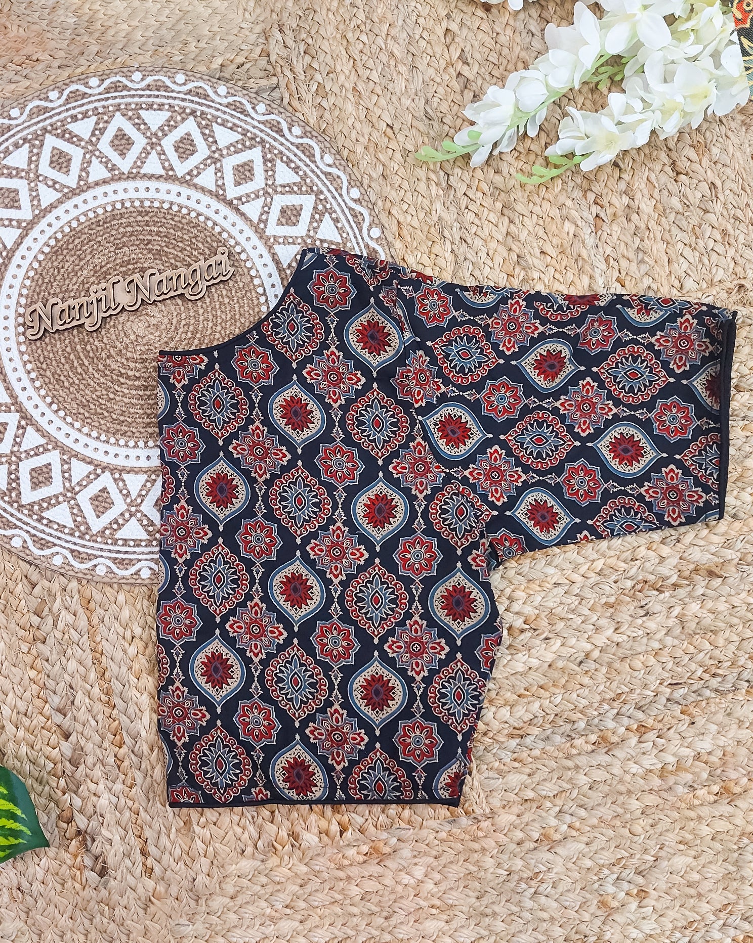 AALAM COMBO (KHRBNN23) - Premium Khadi Cotton Saree with Stitched Blouse