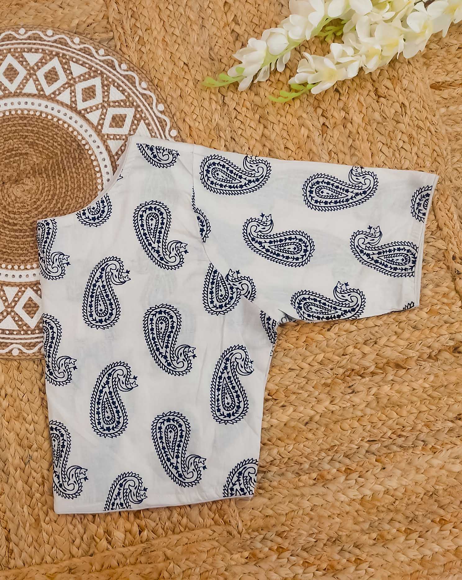 OODHA COMBO (KHRBNN6) - Premium Khadi Cotton Saree with Stitched Blouse