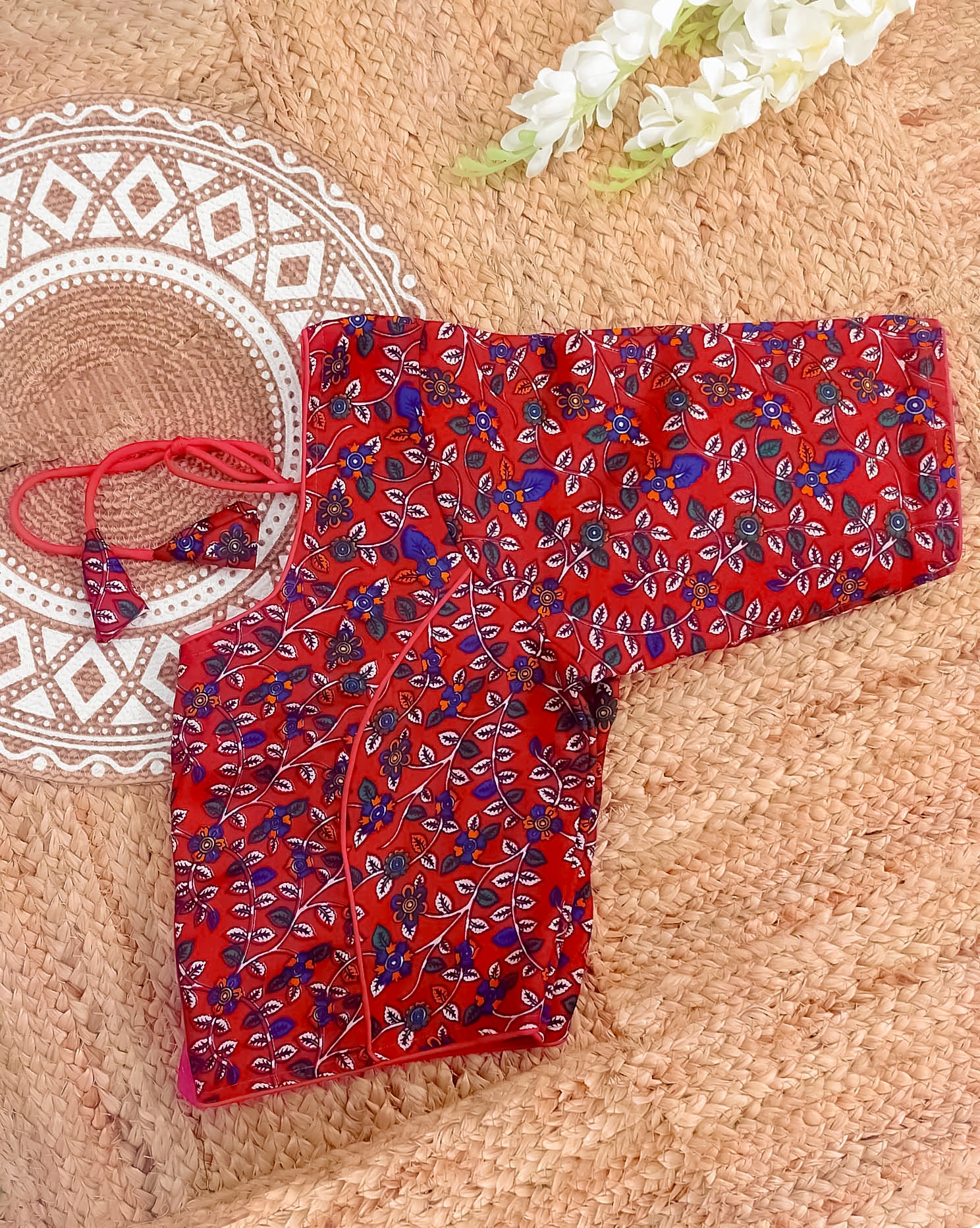 OODHA COMBO (KHRBNN5) - Premium Khadi Cotton Saree with Stitched Blouse