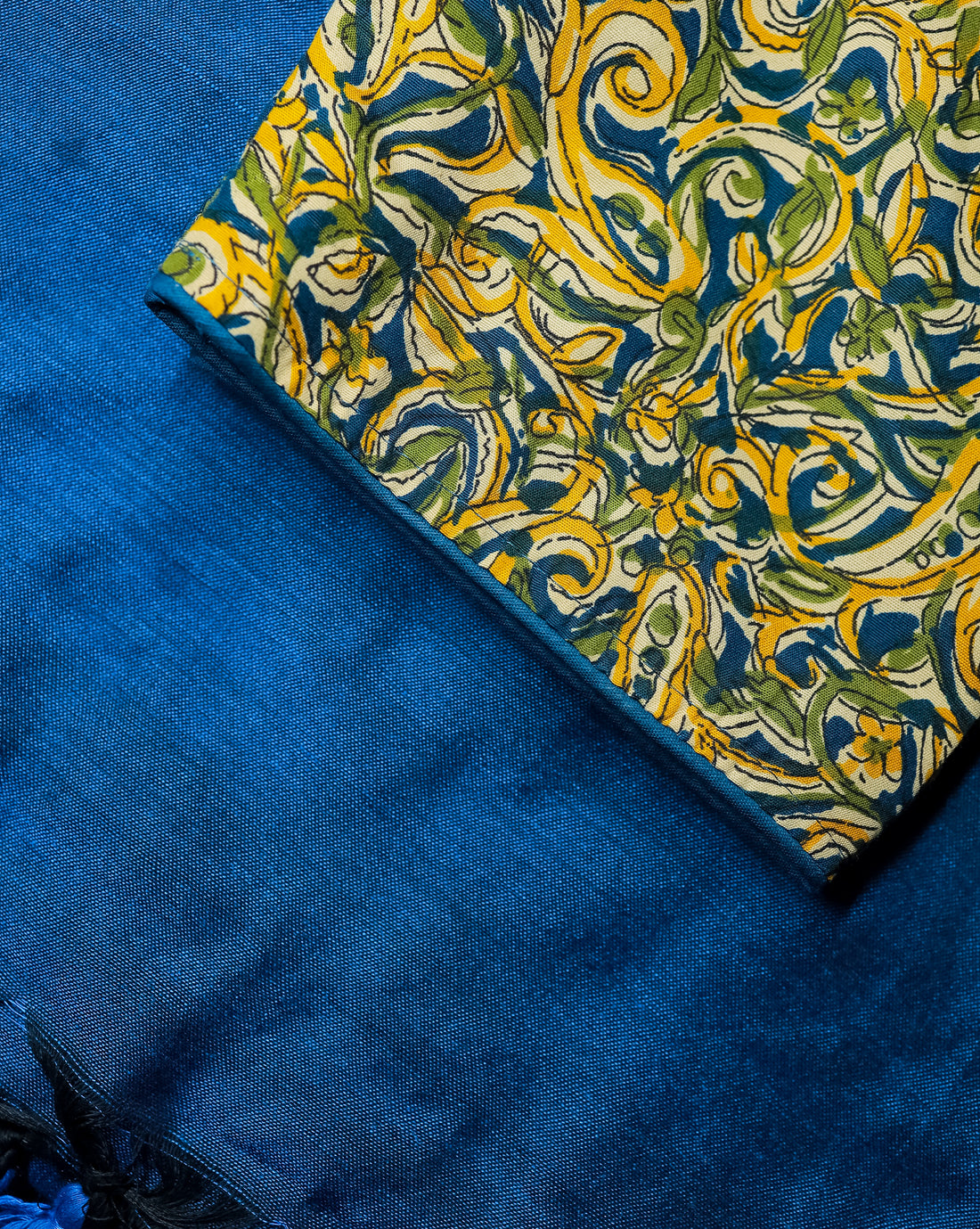 NEELAM COMBO (KHRBNN17) - Premium Khadi Cotton Saree with Stitched Blouse