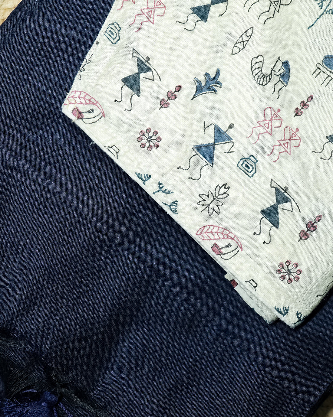 AANEELAM COMBO (KHRBNN19) - Premium Khadi Cotton Saree with Stitched Blouse