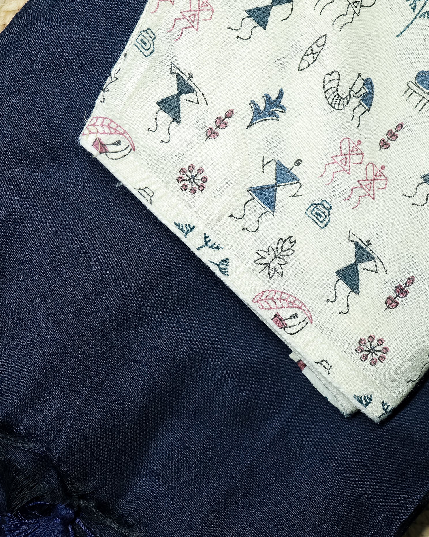 AANEELAM COMBO (KHRBNN19) - Premium Khadi Cotton Saree with Stitched Blouse