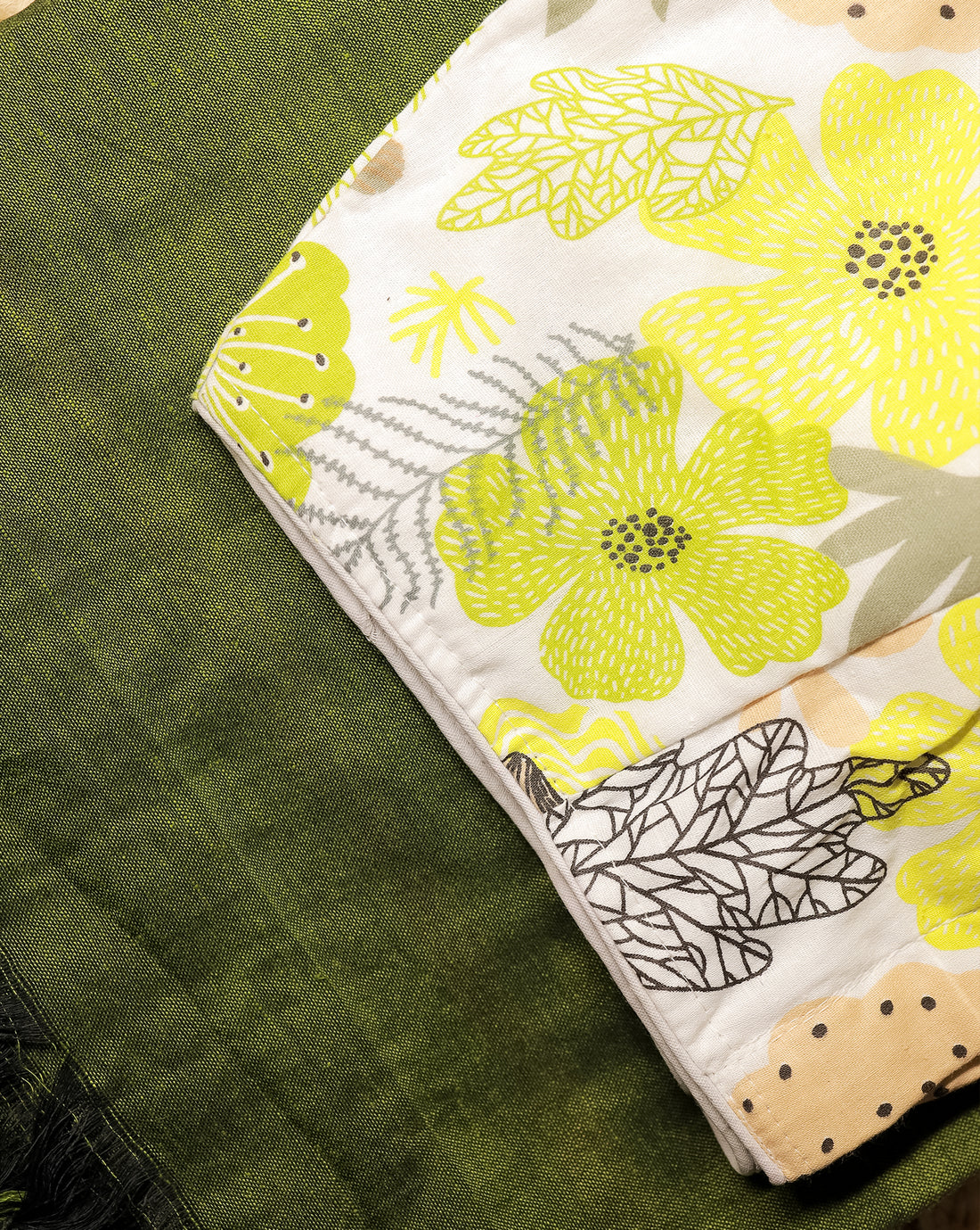 MARUDHANI COMBO (KHRBNN1) - Premium Khadi Cotton Saree with Stitched Blouse