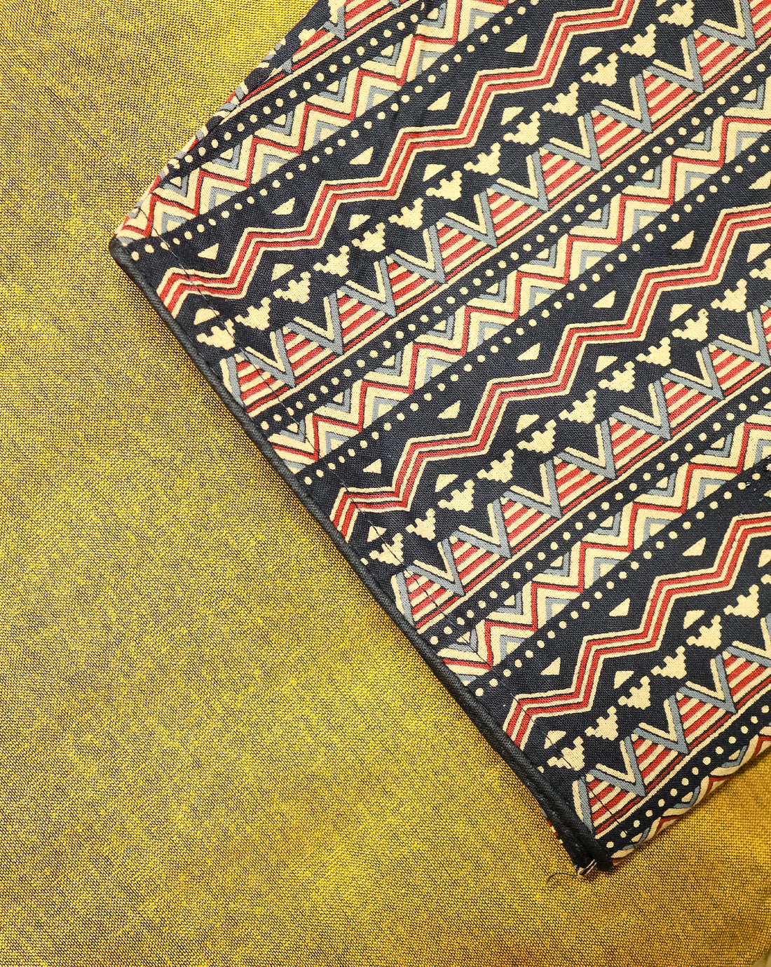 MANJAL COMBO (KHRBNN29) - Premium Khadi Cotton Saree with Stitched Blouse