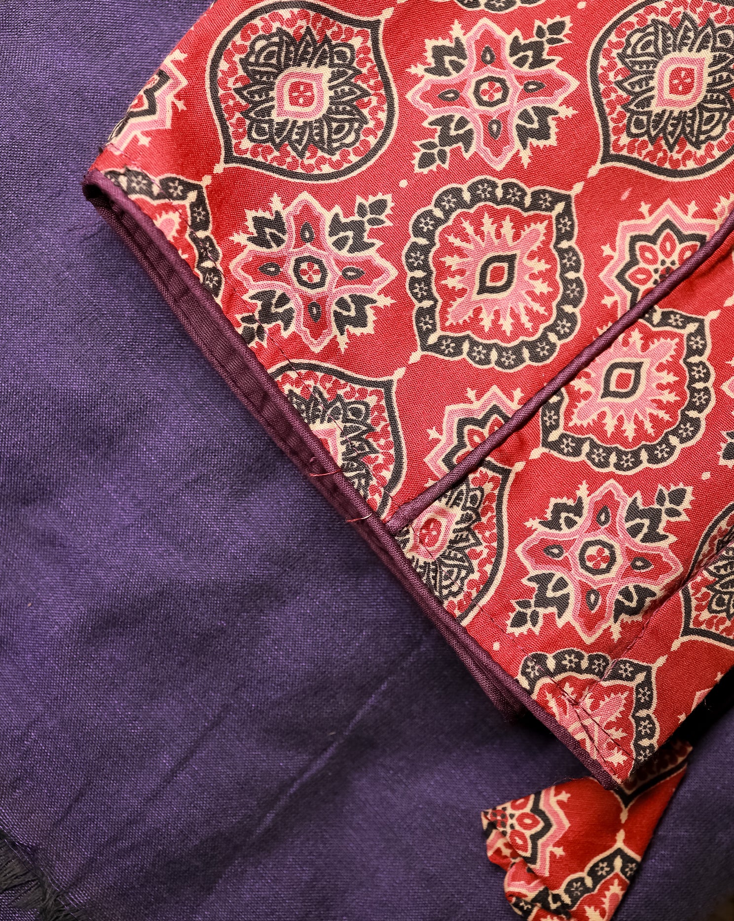 OODHA COMBO (KHRBNN7) - Premium Khadi Cotton Saree with Stitched Blouse