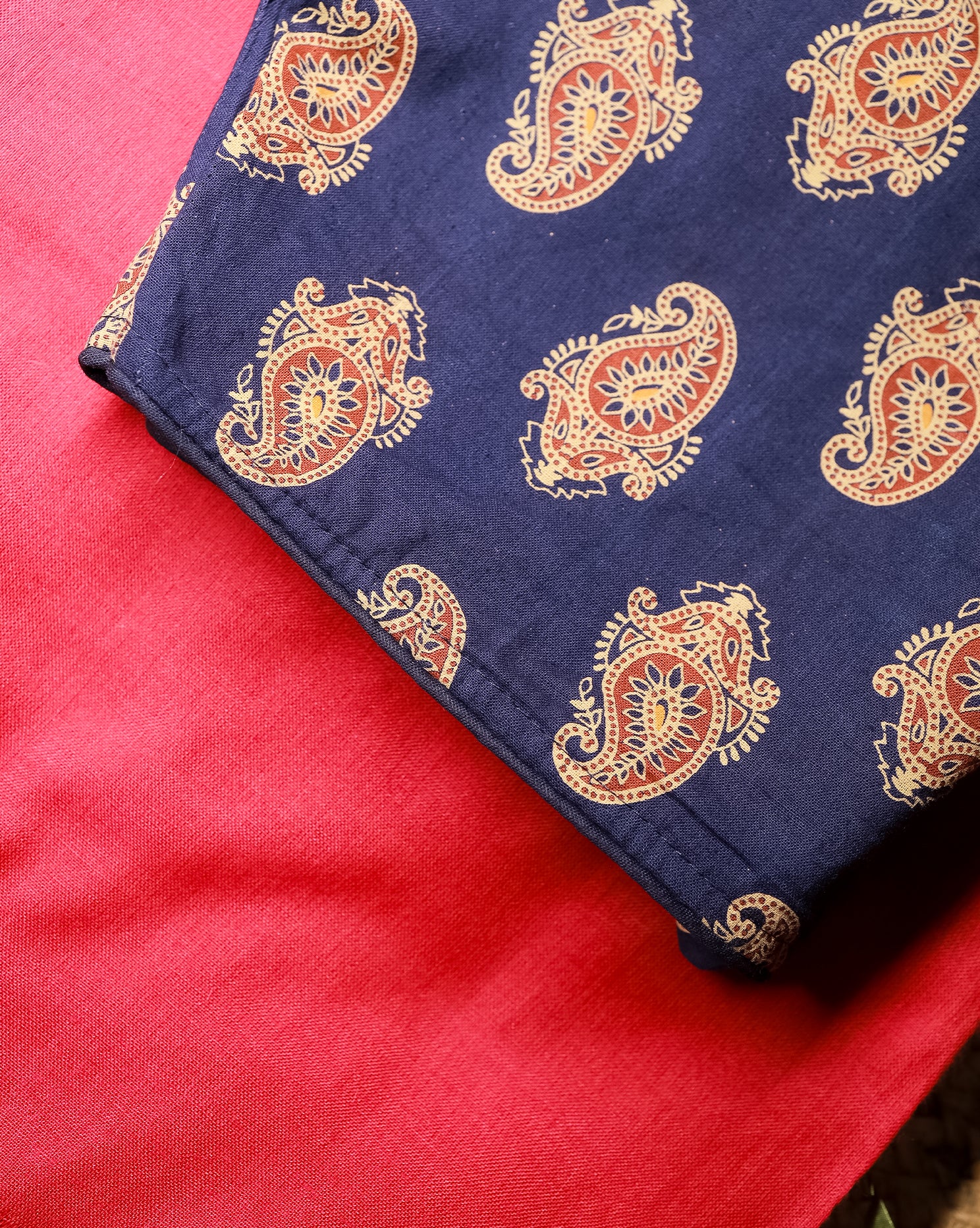 THAMARAI COMBO (KHRBNN9) - Premium Khadi Cotton Saree with Stitched Blouse