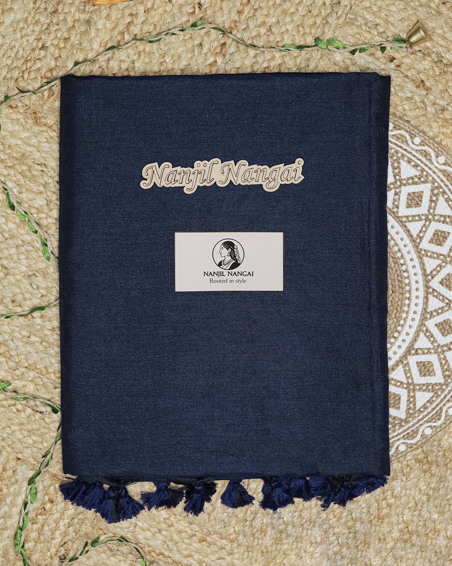 AALNEELAM-Premium Khadi Cotton Saree - KHSNN006