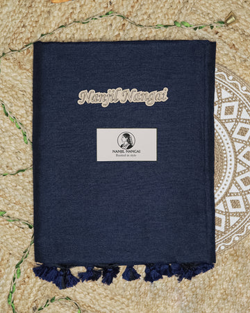 AALNEELAM-Premium Khadi Cotton Saree - KHSNN006