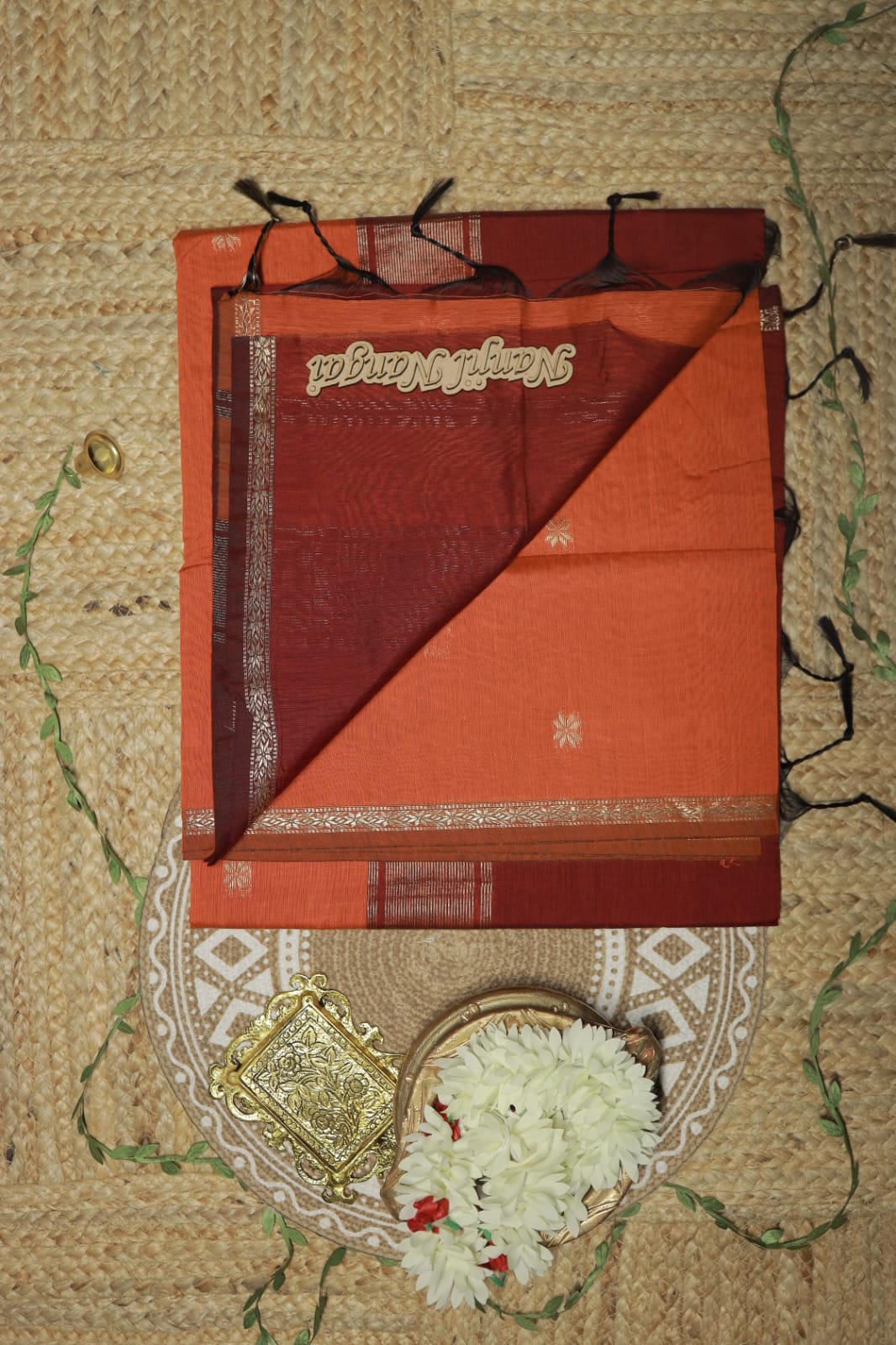 MAHESHWARI - TRADITIONAL HANDLOOM   CLASSIC BUTTAS  SAREE COLLECTION - MAHNNO6