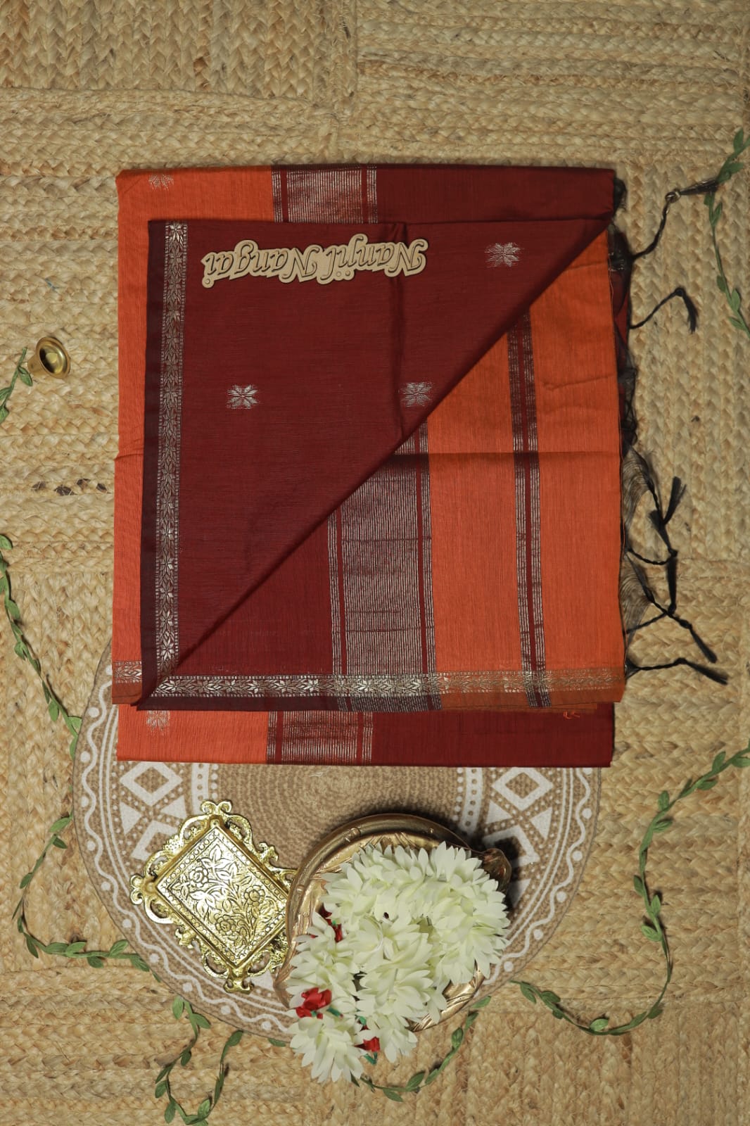 MAHESHWARI - TRADITIONAL HANDLOOM   CLASSIC BUTTAS  SAREE COLLECTION - MAHNNO6