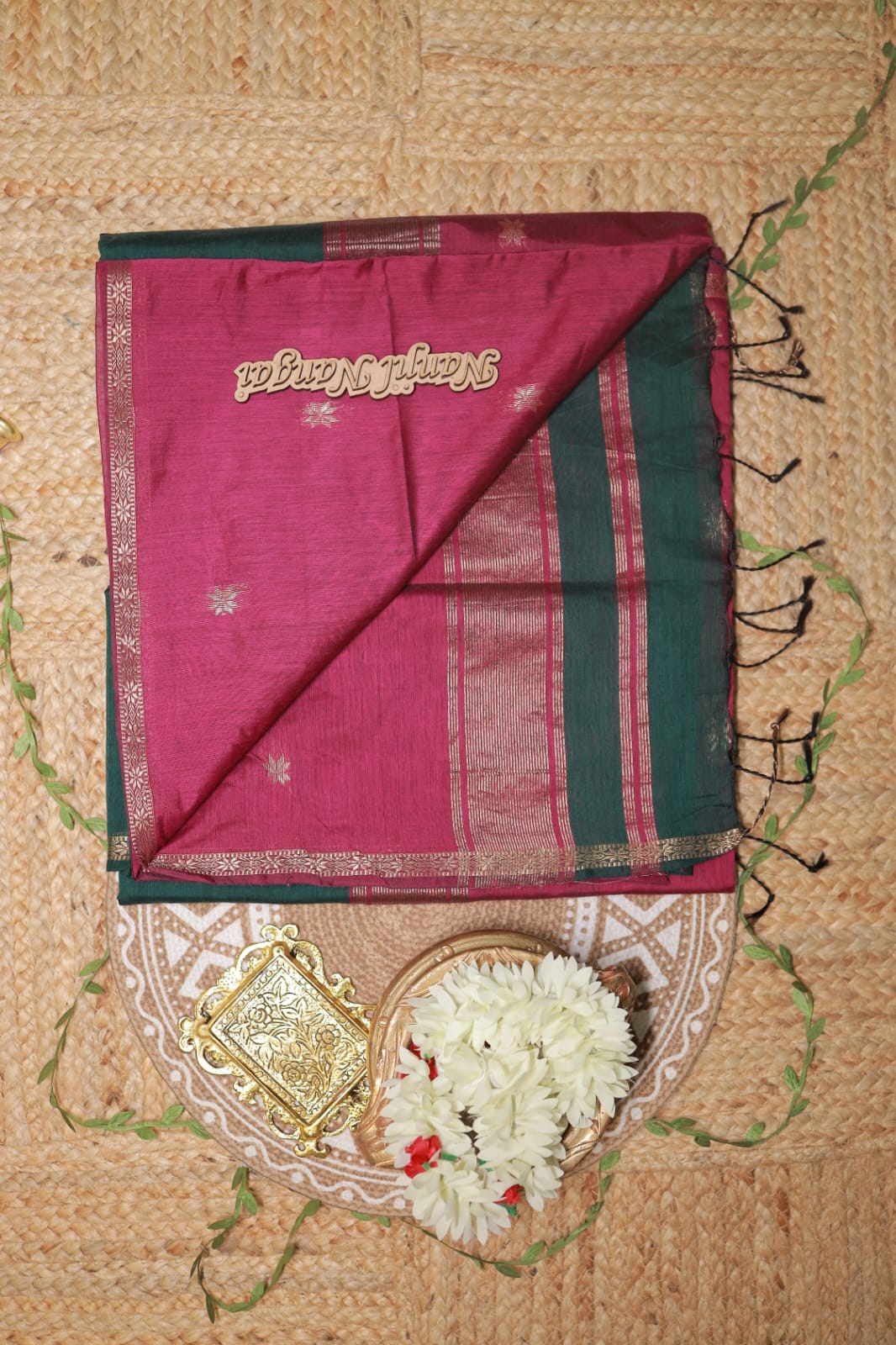 MAHESHWARI - TRADITIONAL HANDLOOM   CLASSIC BUTTAS  SAREE COLLECTION - MAHNNO9