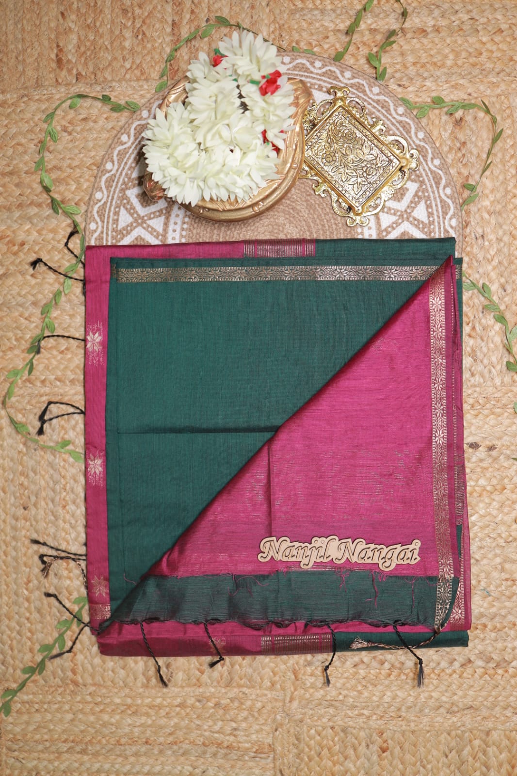 MAHESHWARI - TRADITIONAL HANDLOOM   CLASSIC BUTTAS  SAREE COLLECTION - MAHNNO9